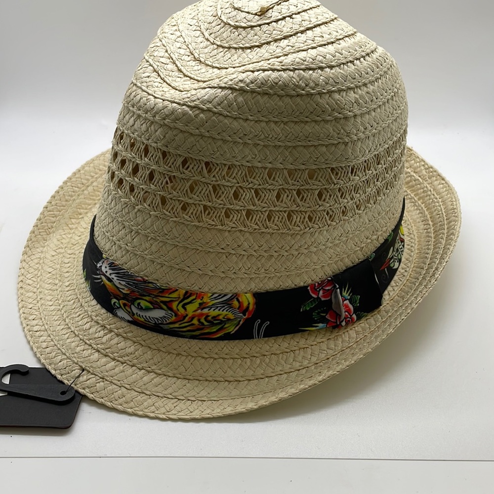 Men’s Ed Hardy panama jack style hat, new with tags